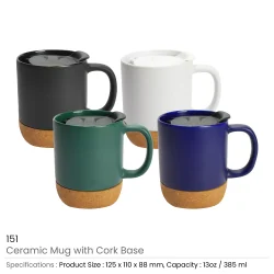 Ceramic Mugs with Lid