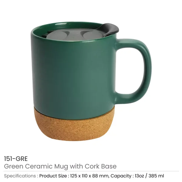 Ceramic Mugs with Lid