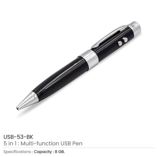 5-in-1-Multi-function-Pen-USB-53-BK-600x600-1.jpg Multifunction Pen USB | 5 in 1 Pen USB Flash Drives