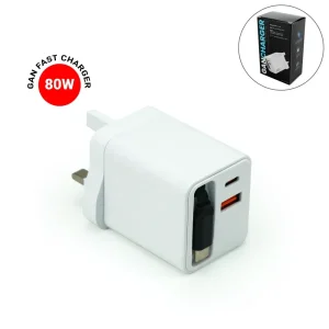 80W GaN Fast Charger Adaptor