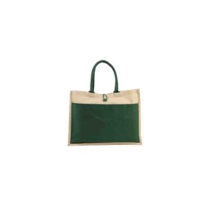 TRUCS - Jute Bag with Canvas Pocket