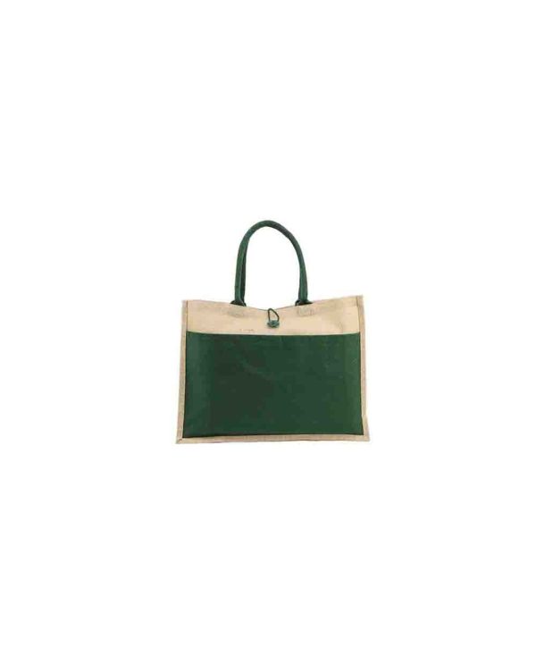 TRUCS - Jute Bag with Canvas Pocket