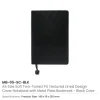 Soft PU Cover Notebooks in A5 Size with Metal Plate Bookmark