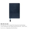 Soft PU Cover Notebooks in A5 Size with Metal Plate Bookmark