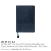 Soft PU Cover Notebooks in A5 Size with Metal Plate Bookmark