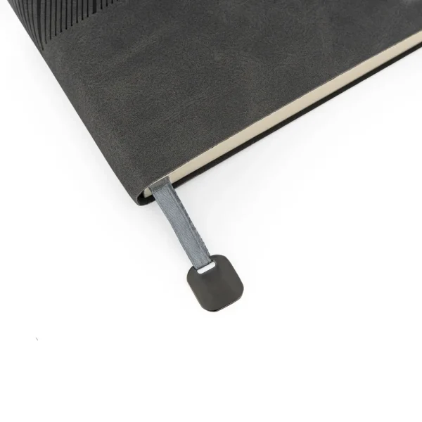 Soft PU Cover Notebooks in A5 Size with Metal Plate Bookmark