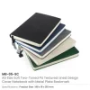 Soft PU Cover Notebooks in A5 Size with Metal Plate Bookmark