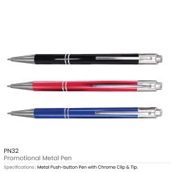 Aluminum Ball Custom Printed Pen