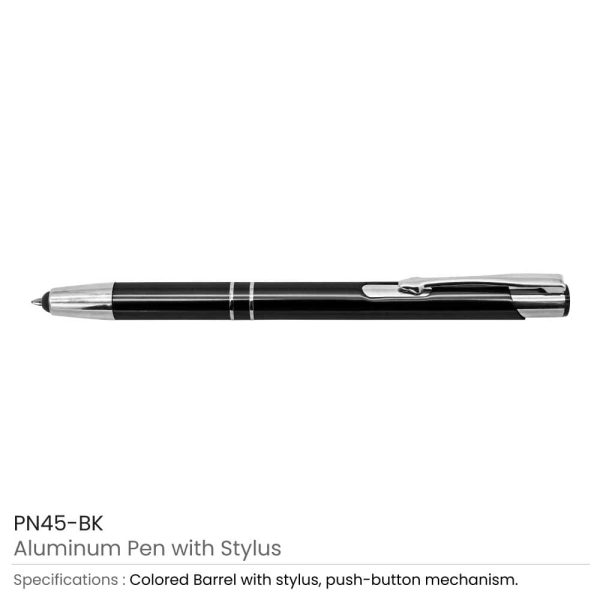 Aluminum Branded Pen with Stylus