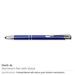 Aluminum Branded Pen with Stylus