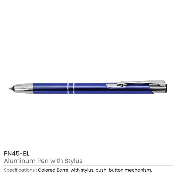 Aluminum Branded Pen with Stylus