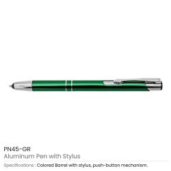 Aluminum Branded Pen with Stylus