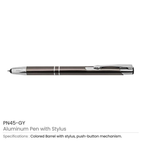 Aluminum Branded Pen with Stylus