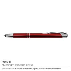 Aluminum Branded Pen with Stylus