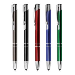 Aluminum Branded Pen with Stylus