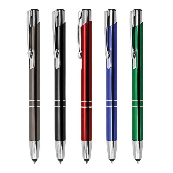 Aluminum Branded Pen with Stylus