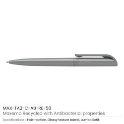 Antibacterial-Recycled-Pen-MAX-TA2-C-AB-RE-58-250x250-1.jpg Antibacterial Recycled Pens