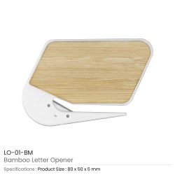 Bamboo Letter Opener, Ideal For Covers & Boxes