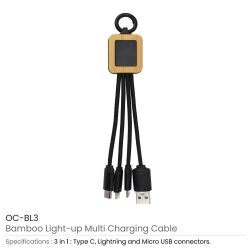 Bamboo Multi-Charging Cables