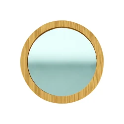Bamboo Pocket Mirrors Breast Cancer Awareness Logo
