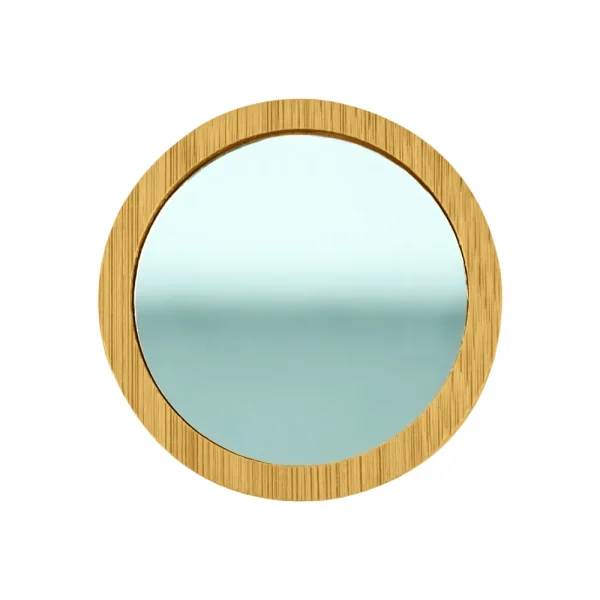 Bamboo Pocket Mirrors Breast Cancer Awareness Logo