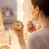 Bamboo Pocket Mirrors Breast Cancer Awareness Logo