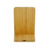 Bamboo Wireless charger Stand with LED Logo