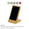 Bamboo Wireless charger Stand with LED Logo