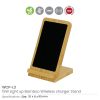 Bamboo Wireless charger Stand with LED Logo