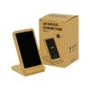 Bamboo Wireless charger Stand with LED Logo