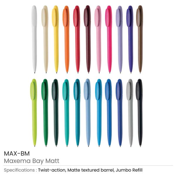 Bay-Matt-Pens-MAX-BM-allcolors-600x600-1.jpg Maxema Bay Matt Pens