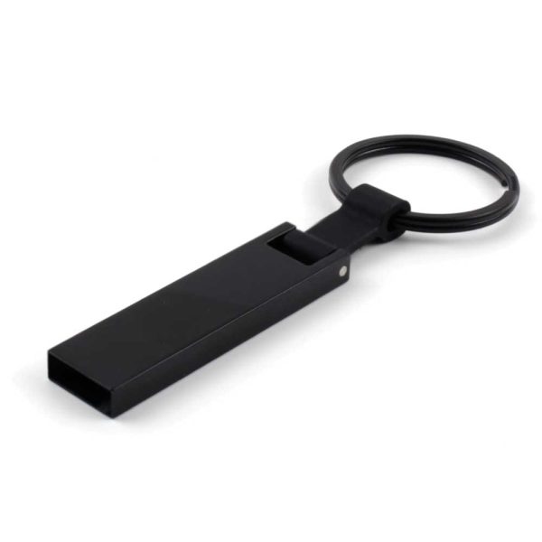 Black Metal USB | USB with Key Holder