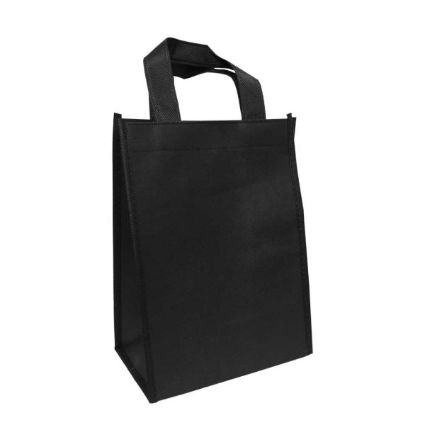 A5 Black Non Woven Shopping Personalized Bags