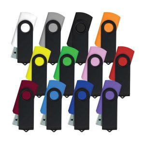Black swivel USB | Promotional USB Drives