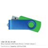 Matt Blue Swivel USB | Promotional USB