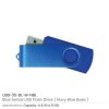 Matt Blue Swivel USB | Promotional USB