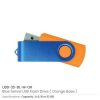 Matt Blue Swivel USB | Promotional USB