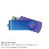 Matt Blue Swivel USB | Promotional USB