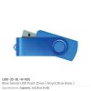 Matt Blue Swivel USB | Promotional USB