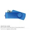 Matt Blue Swivel USB | Promotional USB