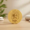 Bamboo Pocket Mirrors Breast Cancer Awareness Logo