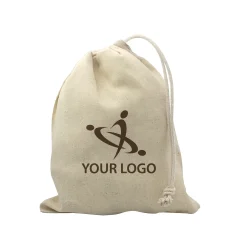 Cotton Pouch with Drawstring