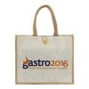 Jute Shopping Bags with Button