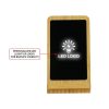Bamboo Wireless charger Stand with LED Logo