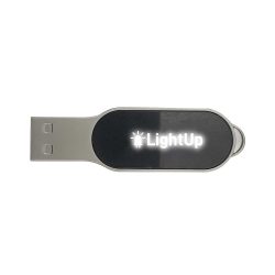 Oval Light-Up Logo USB | 16GB Logo USB Flash
