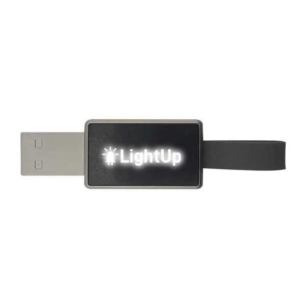 Light-Up Logo USB with Strap | USB Logo Branding