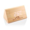 Triangular Wooden Digital Desk Clock Eco-Friendly