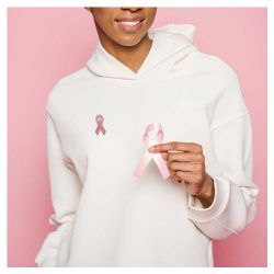 Breast Cancer Awareness Badges with Pin / Gold Magnet