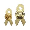 Breast Cancer Awareness Badges with Pin / Gold Magnet
