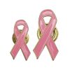 Breast Cancer Awareness Badges with Pin / Gold Magnet